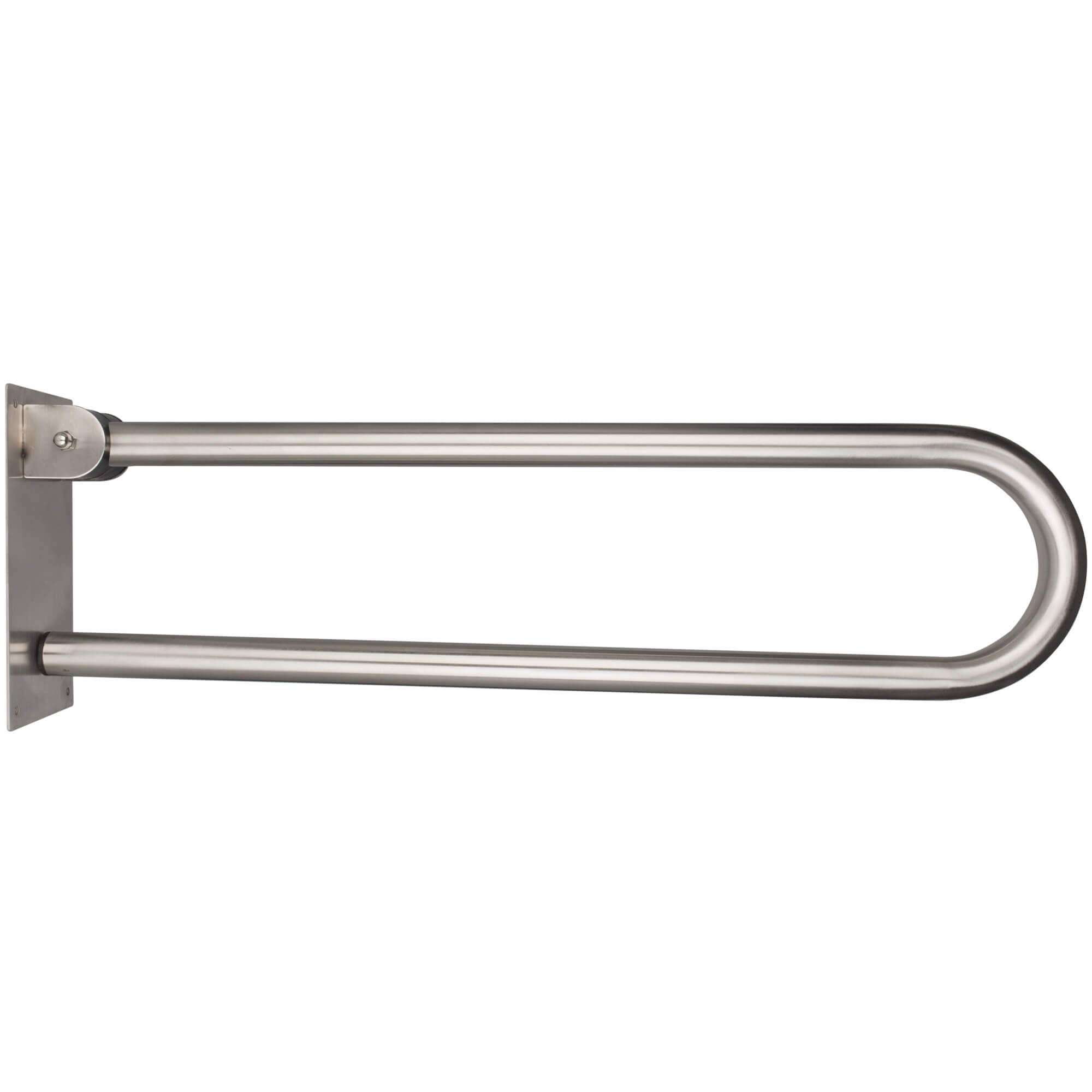 Barandilla plegable, acero inoxidable, curvada - 73 cm