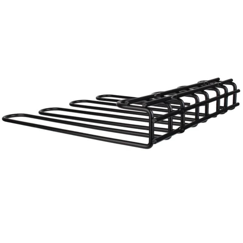 Mehrfach-Gläserschiene 32 x 29,5 cm, schwarz - 3 Reihen