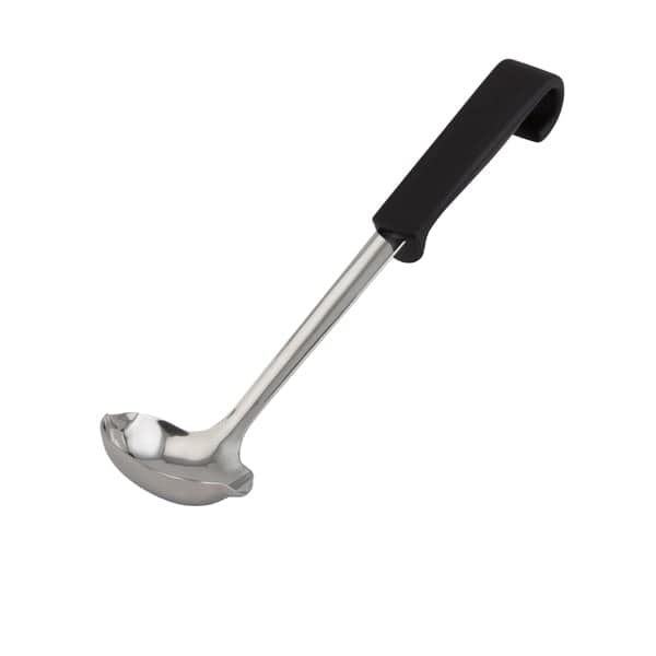 Sauce ladle with plastic handle, black - 28cm
