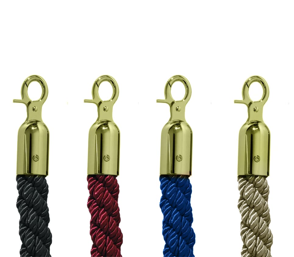 Verbindungskordel für Personenleitsystem 1,5m Titanium gold