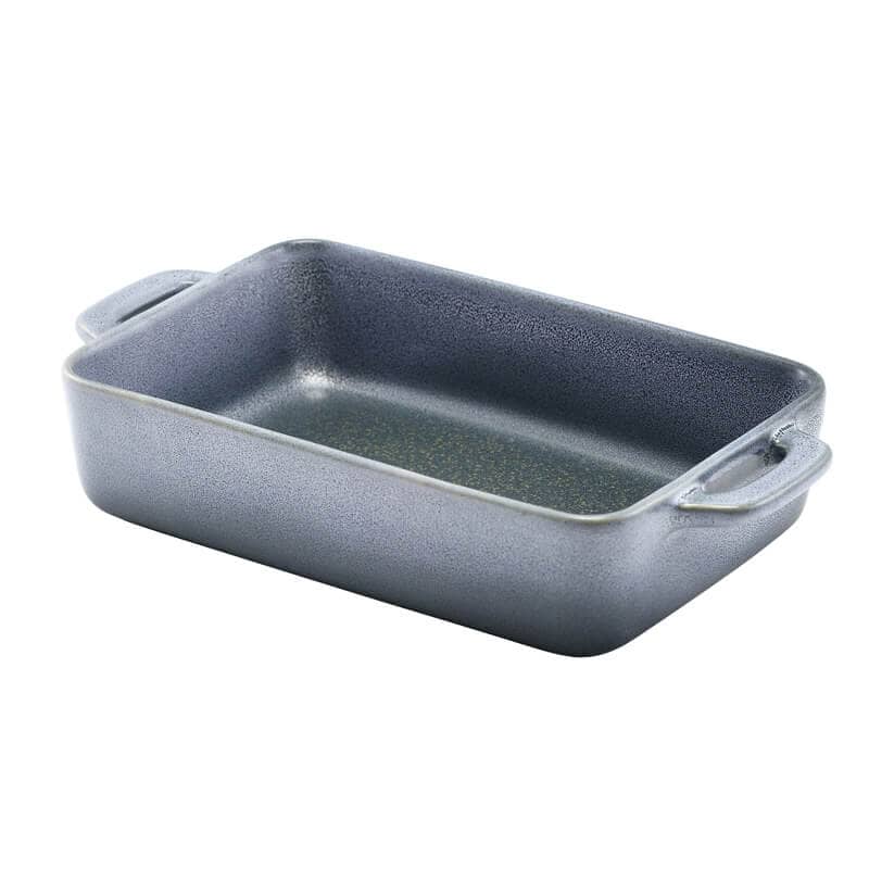 Cuenco rectangular Forge de gres gris grafito – 16 x 10,5 x 4 cm (6 uds)