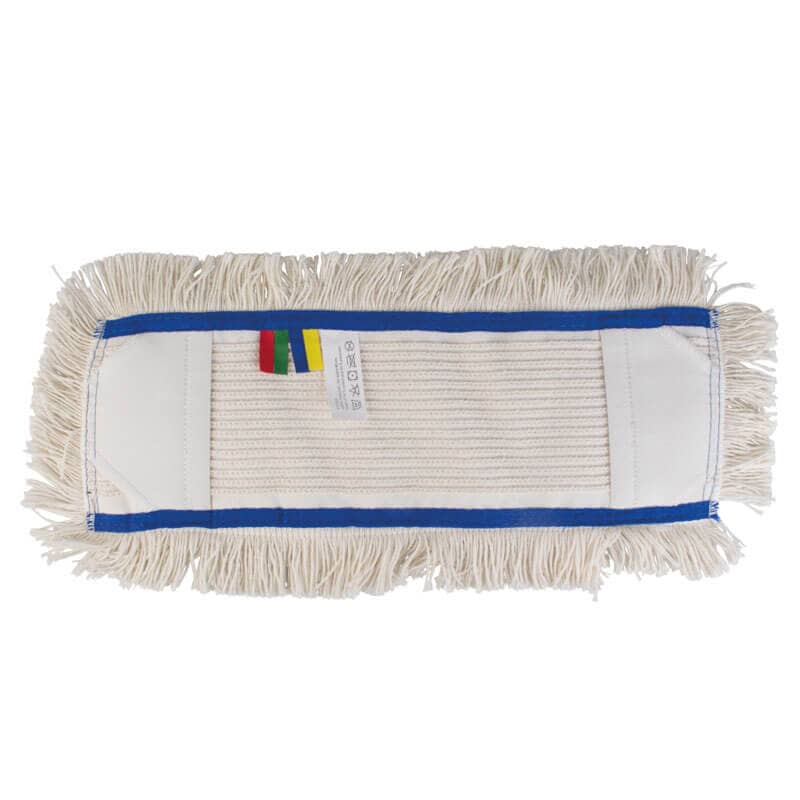 Mikrofaser-Wischmopp mit Taschen, Baumwolle weiß - 40 cm