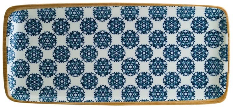 Plato Bonna Lotus Moove 34 x 16 cm azul - 12 ud