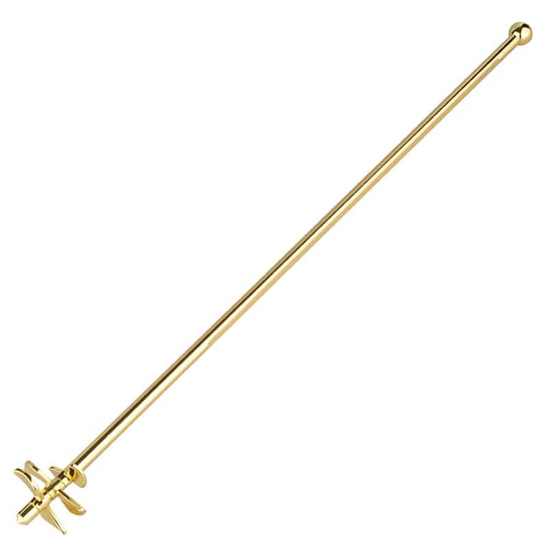 Lux Swizzlestick, goldfarben, Überbartools - 40cm