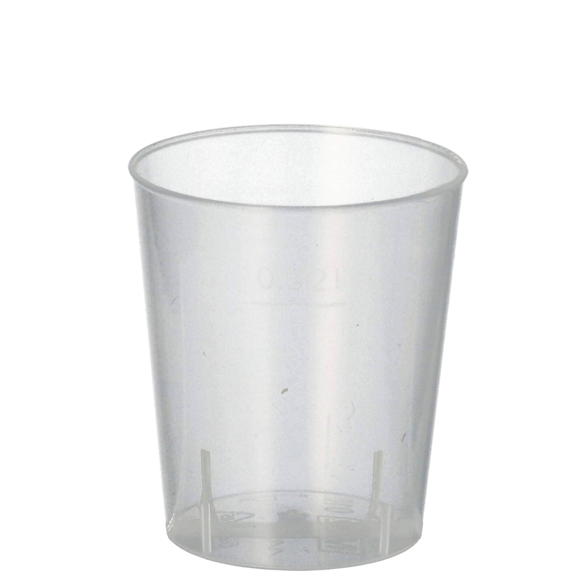 Reusable plastic shot glass, polypropylene - 2 cl (50 pcs.)