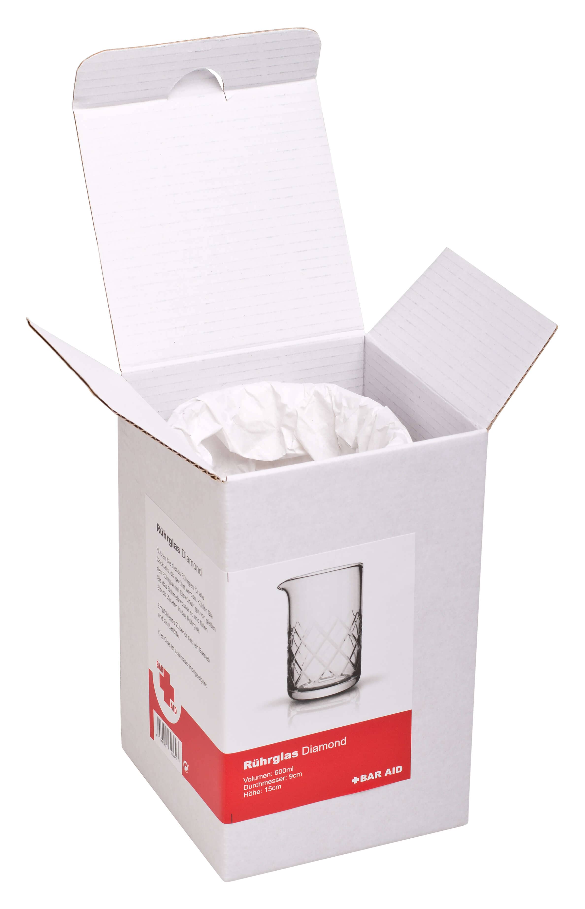 Mixing glass with spout Diamond, BAR AID - 600 ml