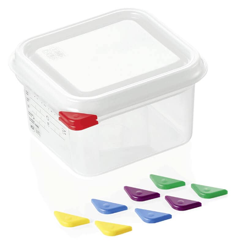 Récipient de conservation GN 1/6 avec couvercle, PP - 1,7 l / H 10 cm