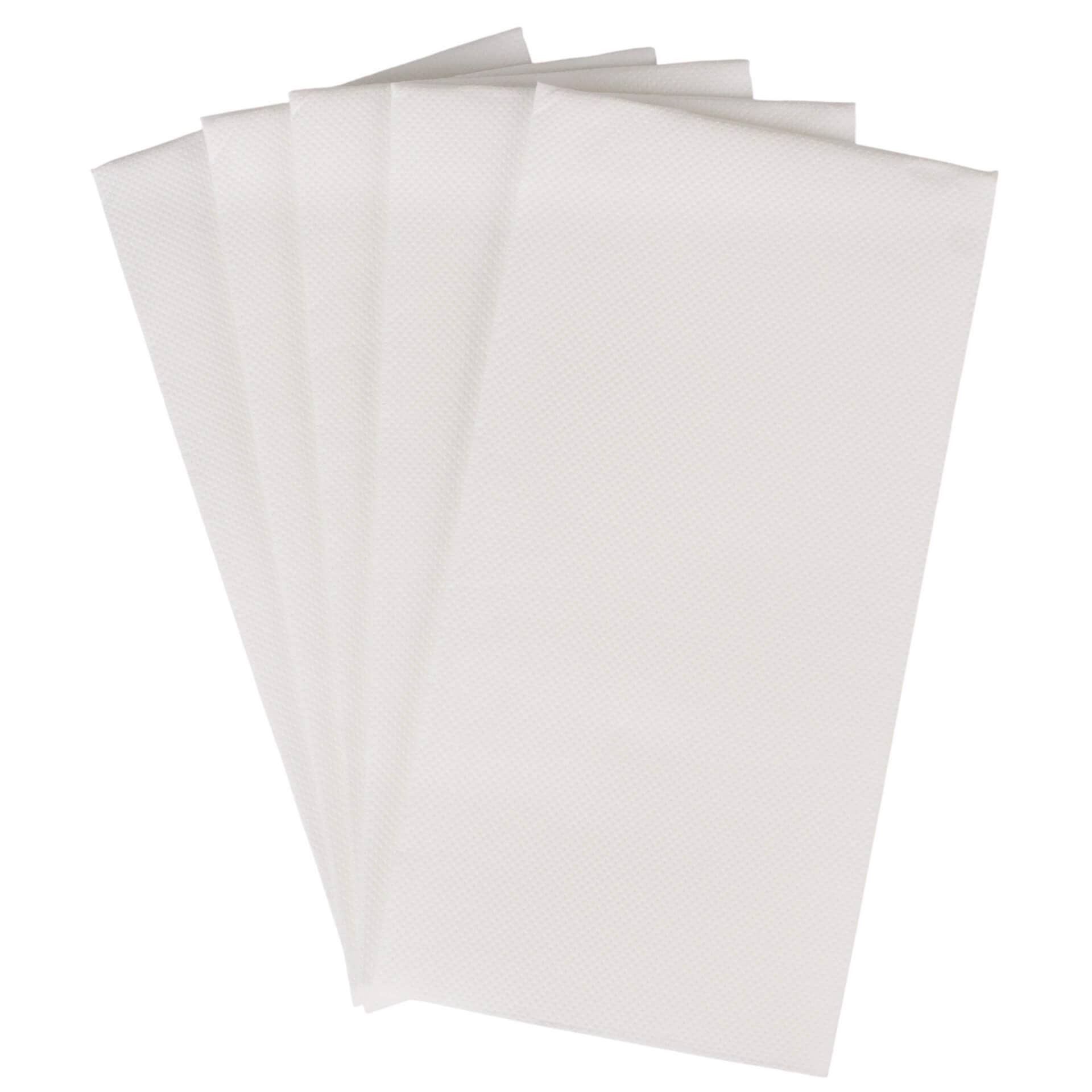 Pulp napkin, 38x38 cm, 1/8 fold, 2-ply, micro-embossed - white (40 pcs.)
