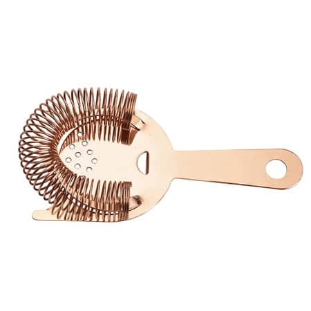 Hawthorne Strainer, Edelstahl kupferfarben - 2 Zinken