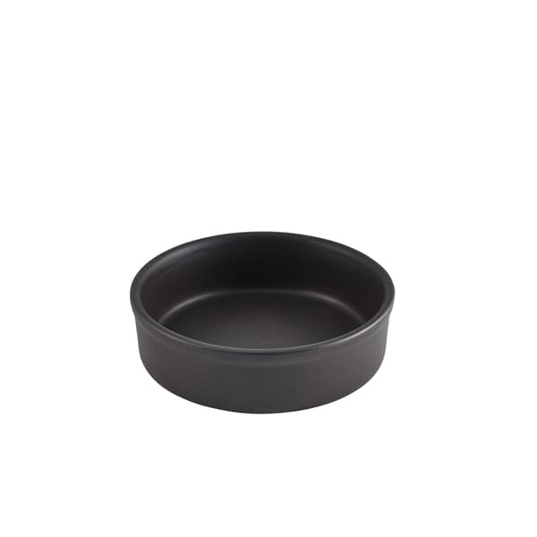 Plato para tapas Antigo de gres en color bronce antiguo – 13 cm (6 uds)