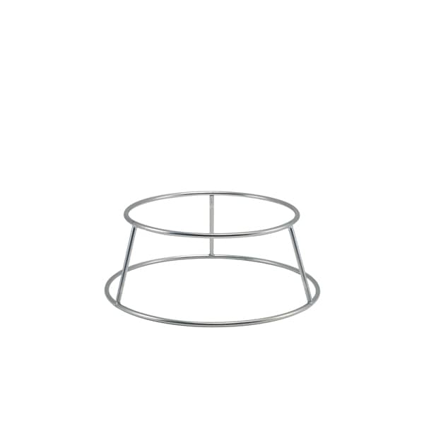 Round buffet riser, non-slip, silver-colored - 10 cm