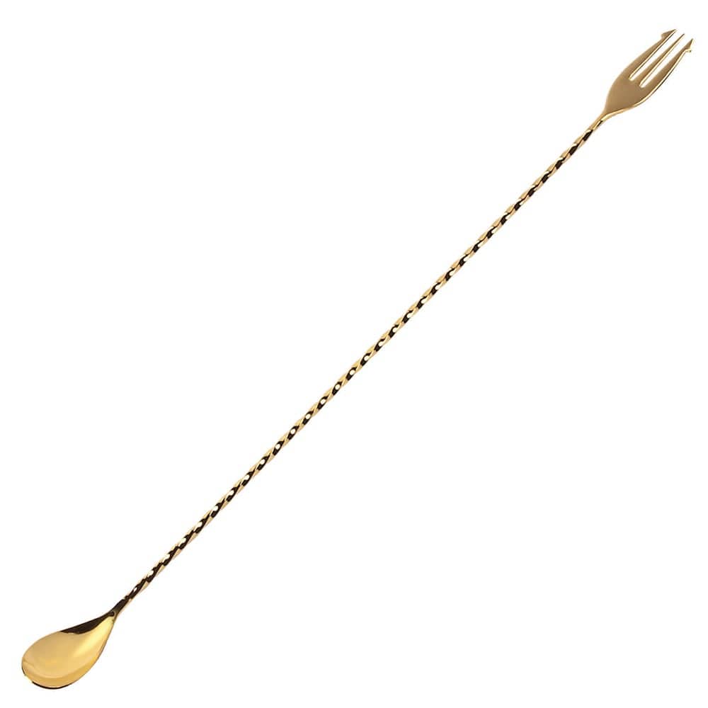 Bar spoon Japanese, gold-look - 24cm