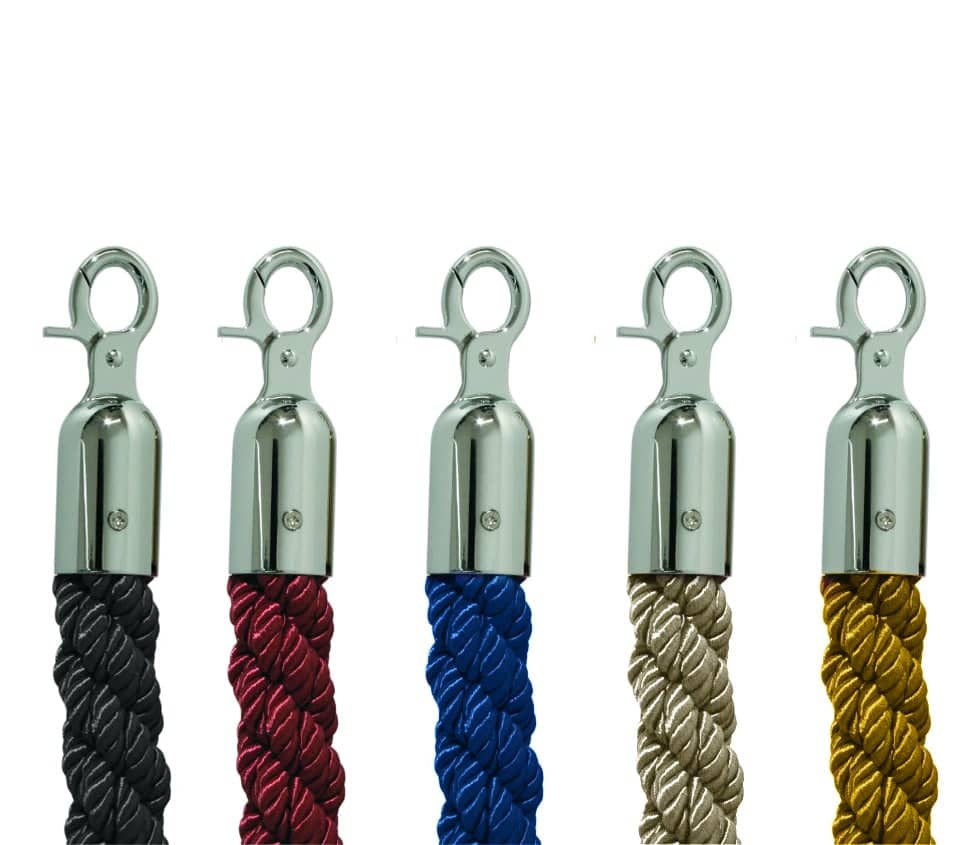 Verbindungskordel für Personenleitsystem 2,5m chrom