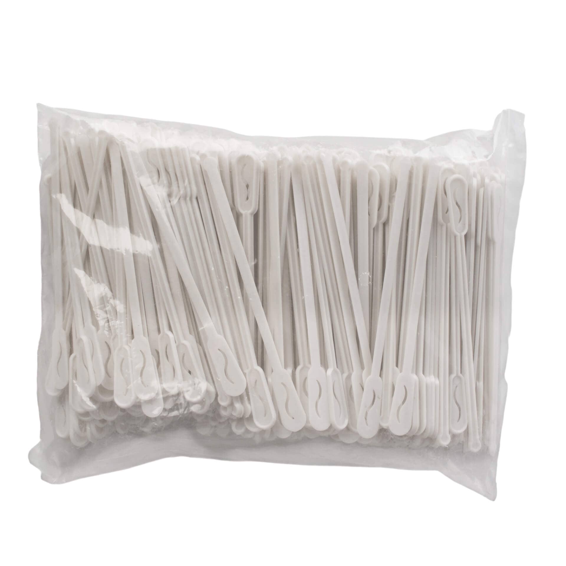 White Plastic Stirring Sticks, PS, 11 cm (500 pcs.)