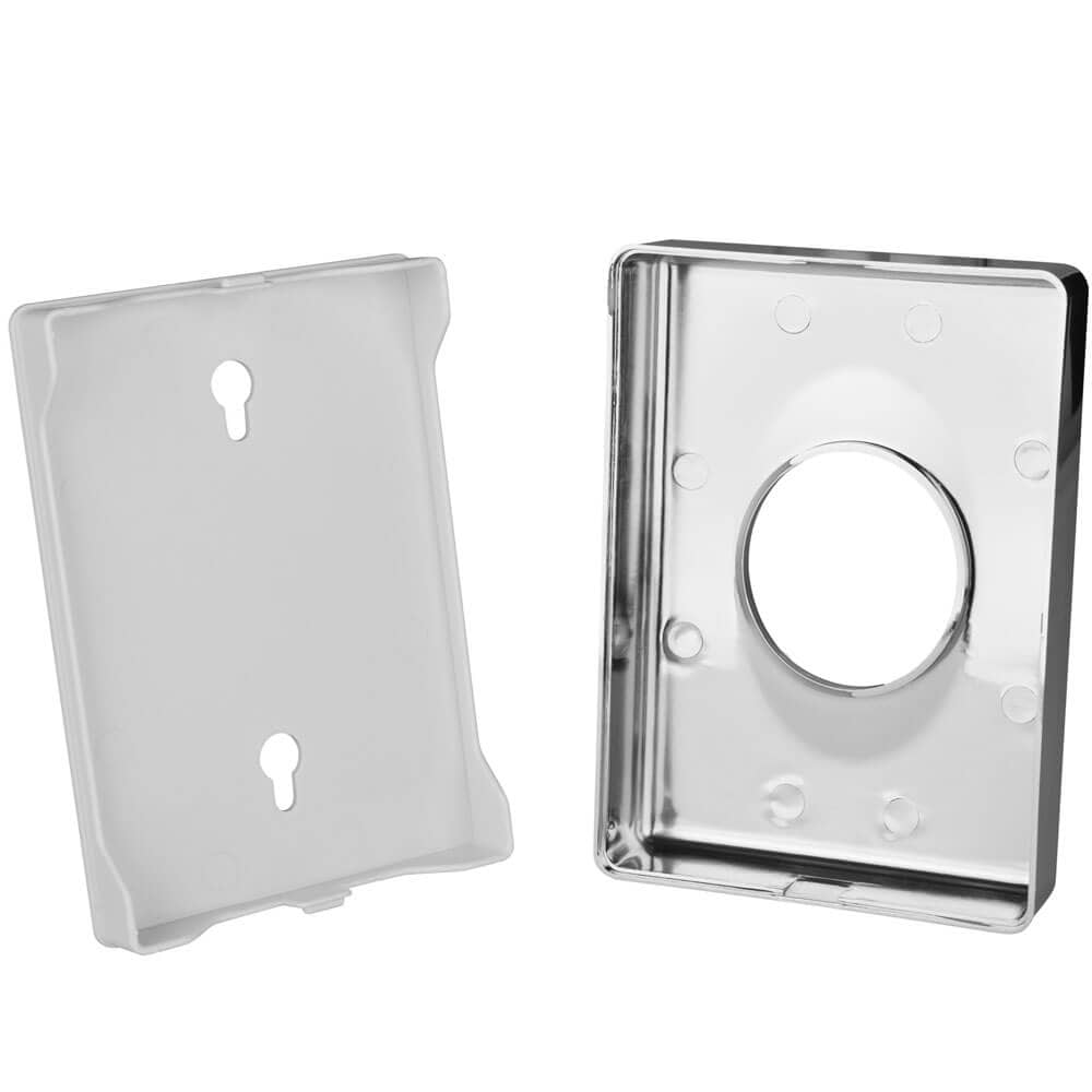 Dispensador de bolsas higiénicas para bolsas de PE, 95 x 135 x 28 mm, color cromado