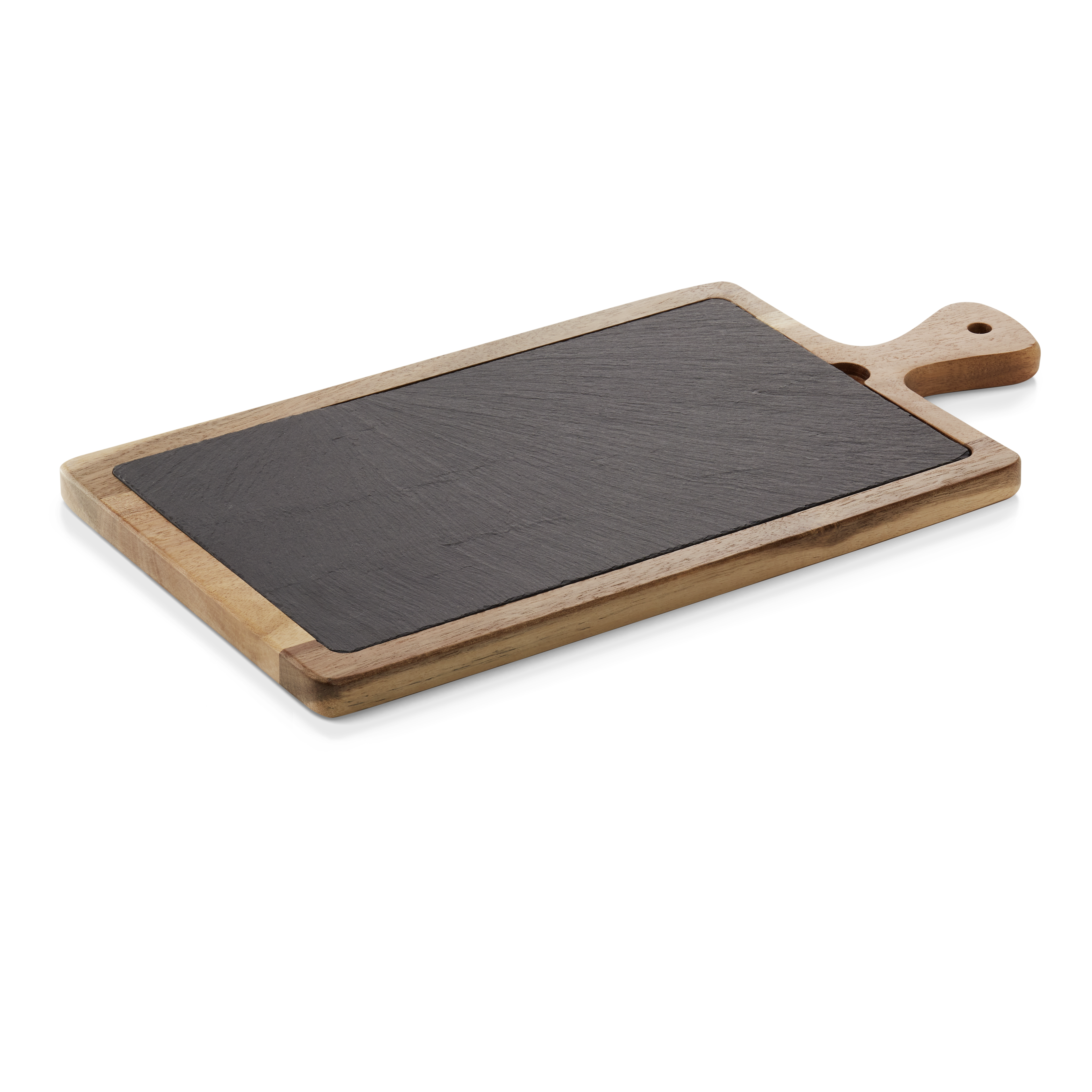 Serving board acacia wood, slate - 40,7x20,2x2cm