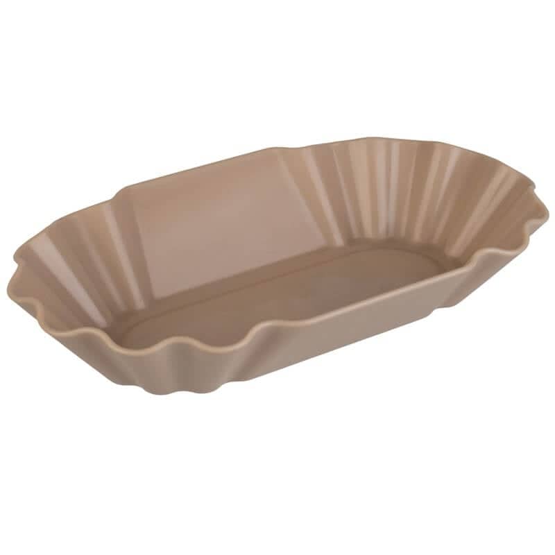 Barquette à frites, polypropylène brun - 20 cm