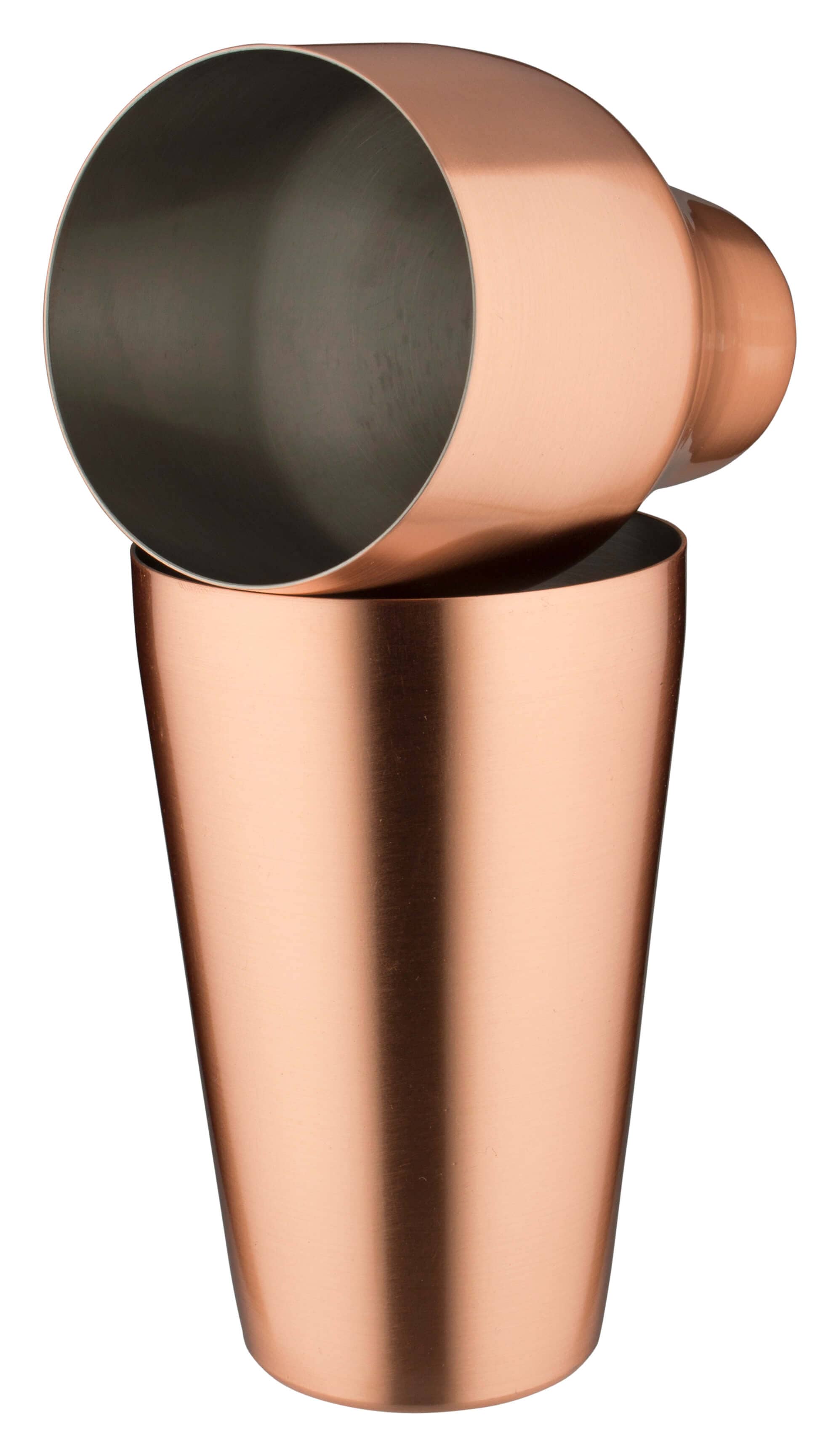 Shaker à cocktail français, cuivre mat, deux parties (500ml)