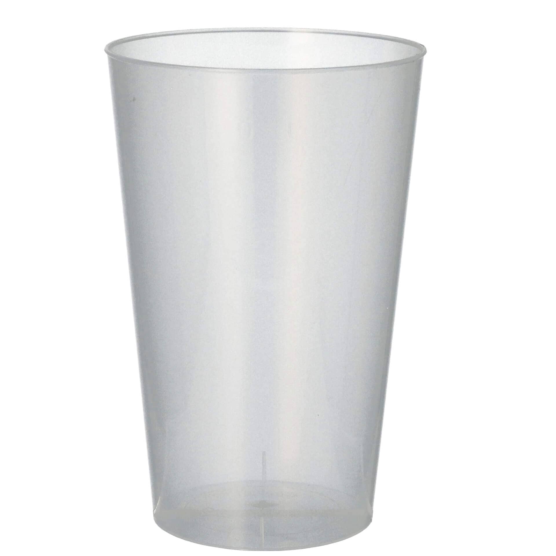 Gobelets en plastique réutilisables, polypropylène - 0,4 l (50 pcs)
