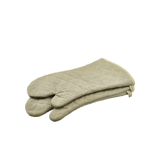 Gants de cuisine ignifugés, taille L - marron clair (1 paire)