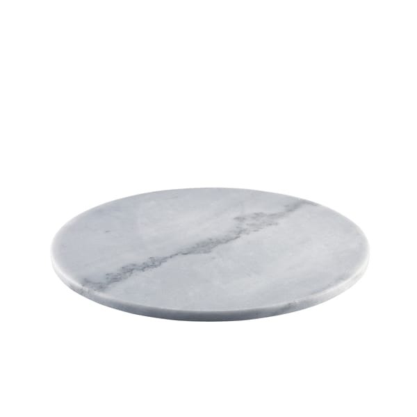 Runde Servierplatte Marmor grau - 33cm