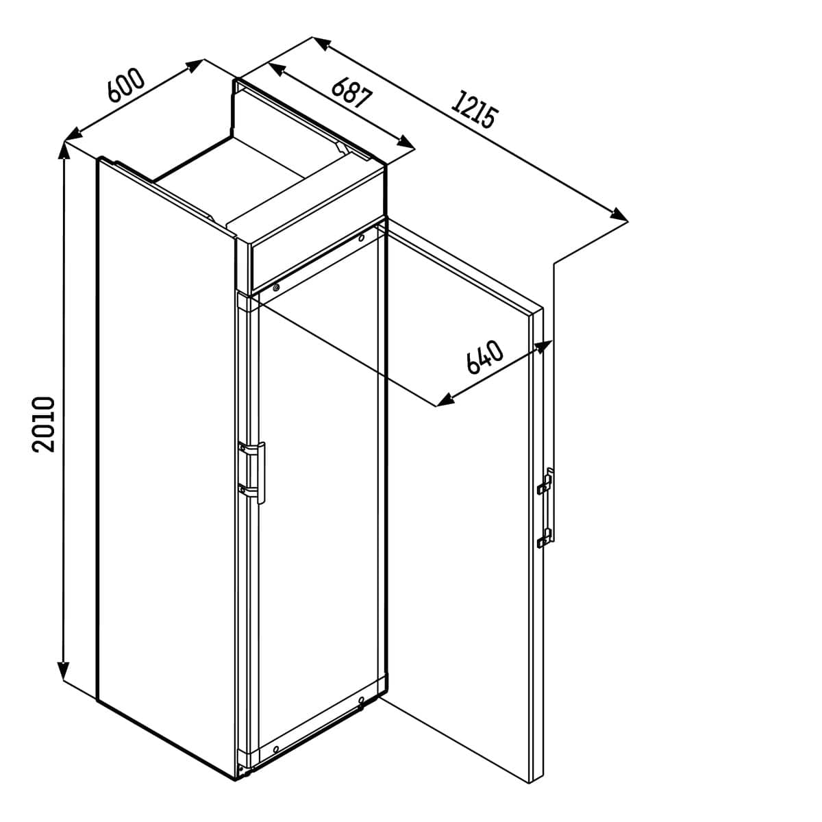 Frigorífico para bebidas Liebherr FKDv 4213-21 Comfort - 403 l, 201 cm de altura