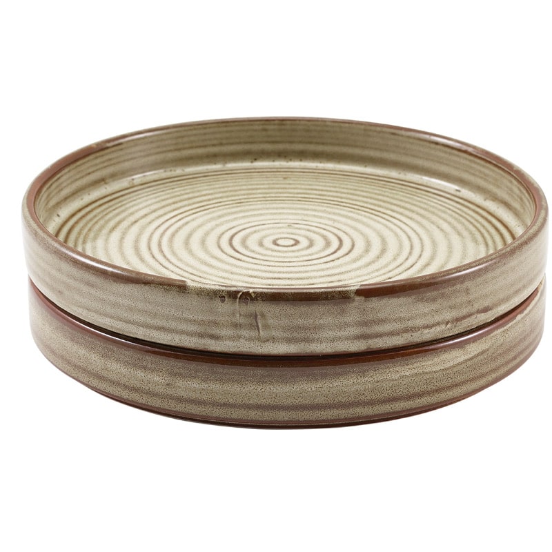 Präsentationsteller Terra Smoke Grey – 18 cm (6 Stk.)