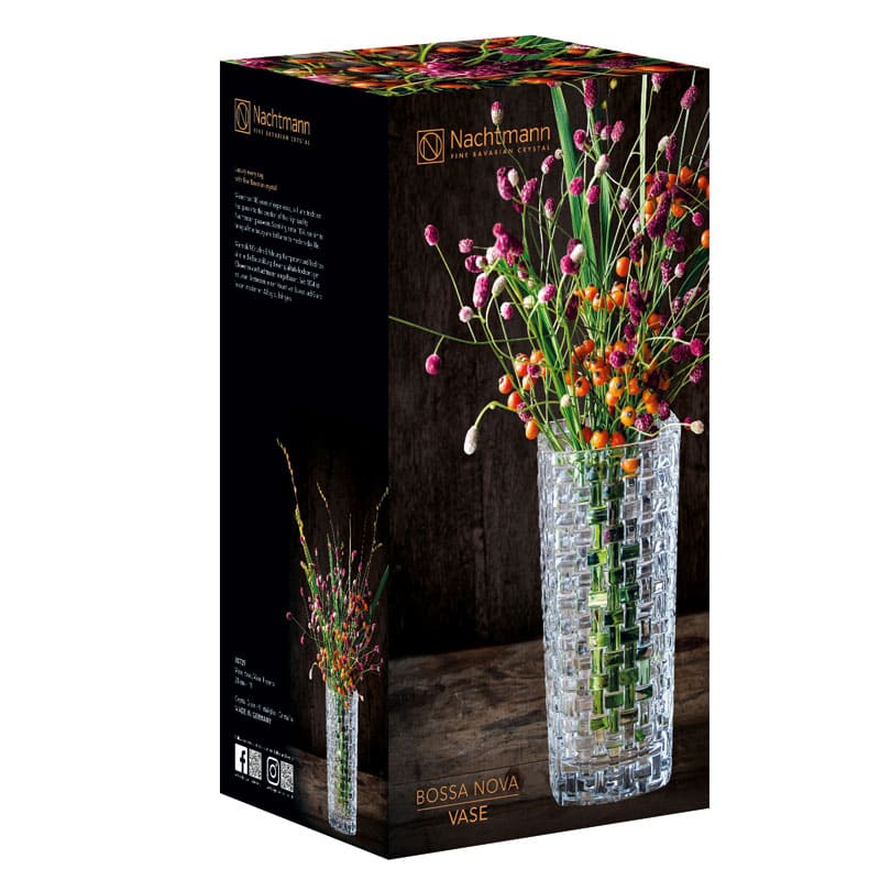 Vase Bossa Nova, Nachtmann, Kristallglas - 28x14,3x13cm