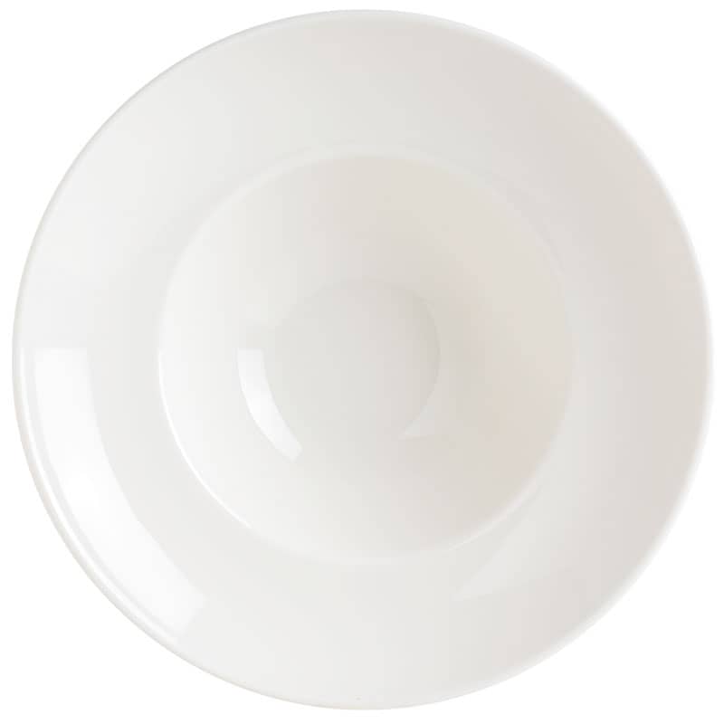 Assiette à pâtes Bonna Gourmet Cream 23 cm, couleur crème - 6 pièces