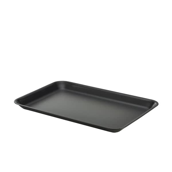 Bandeja, acero galvanizado, negro mate - 31,5 x 21,5 x 2 cm