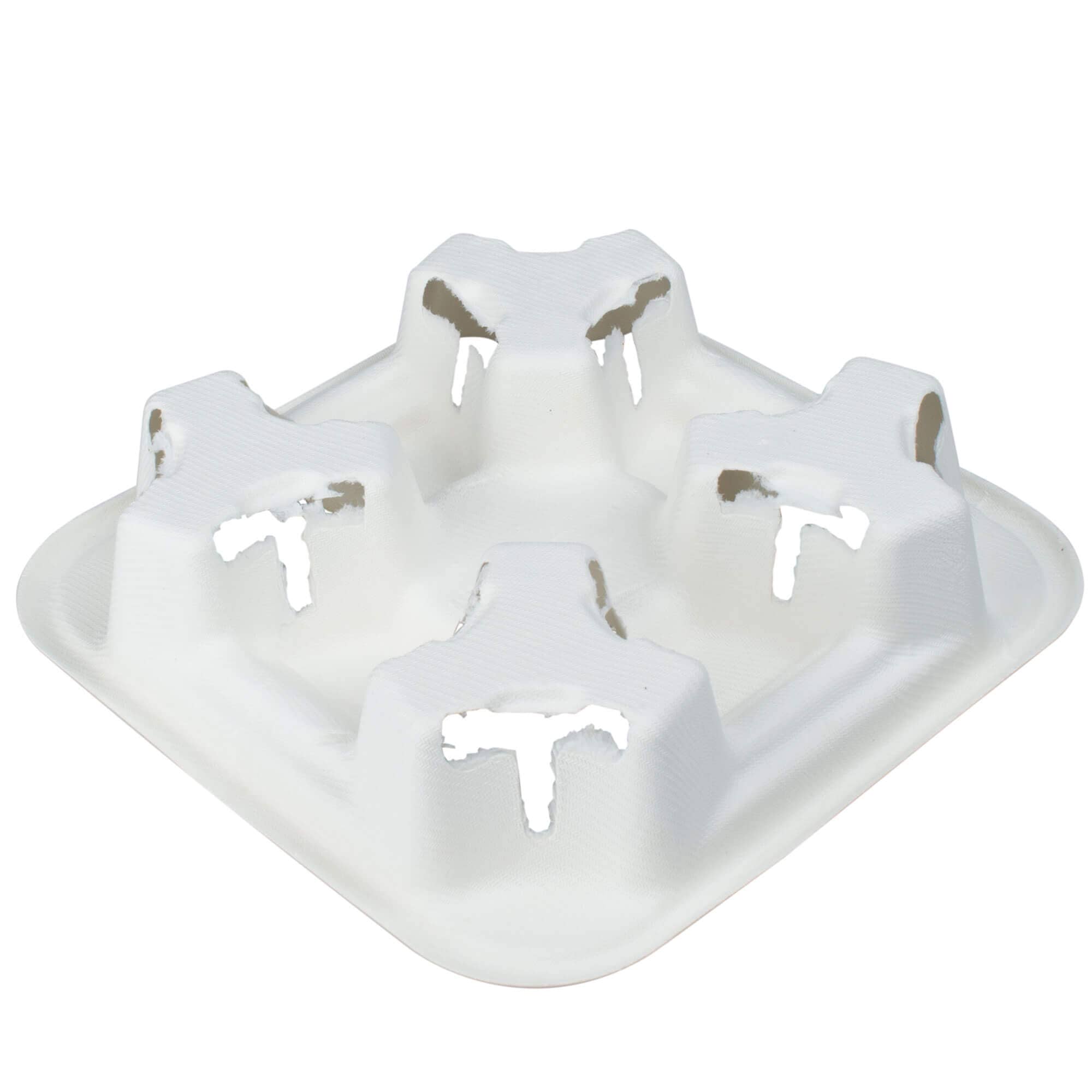 Tray 'Quattro', sugar cane - for 4 cups (50 pcs.)