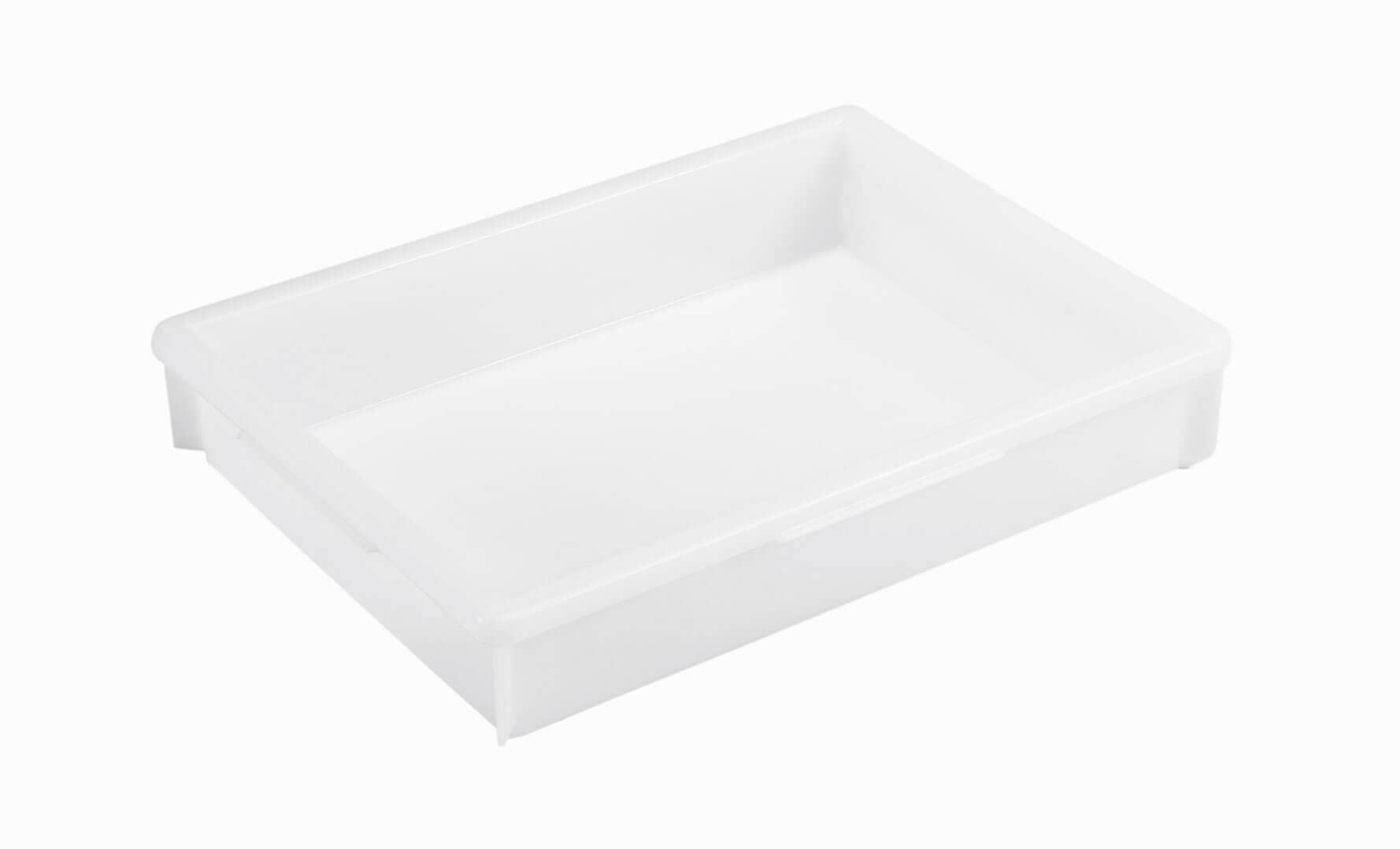 Récipient de rangement et de transport Classic blanc - 465 x 360 x 82 mm (10 l)