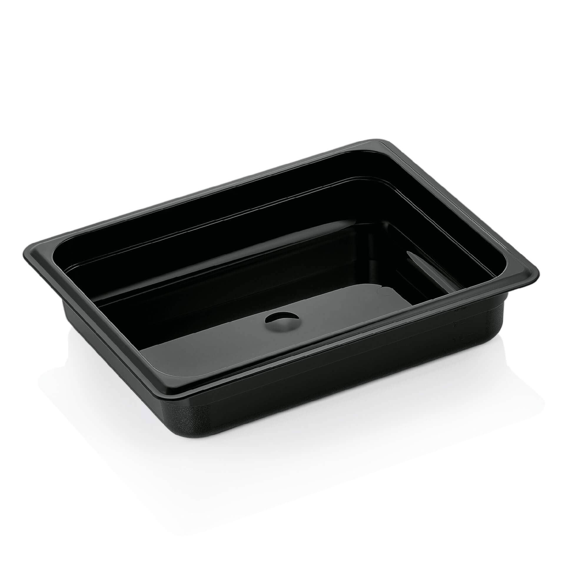 GN 1/2 Récipient Gastro Norm 65mm de profondeur - PC noir (série GN 96)