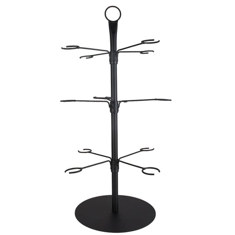 Árbol de cócteles para 12 vasos - negro