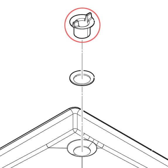 Hoshizaki screw for drain pan