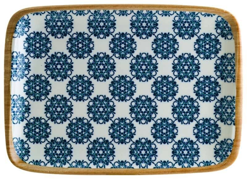 Plato Bonna Lotus Moove 23 x 16 cm azul - 12 ud