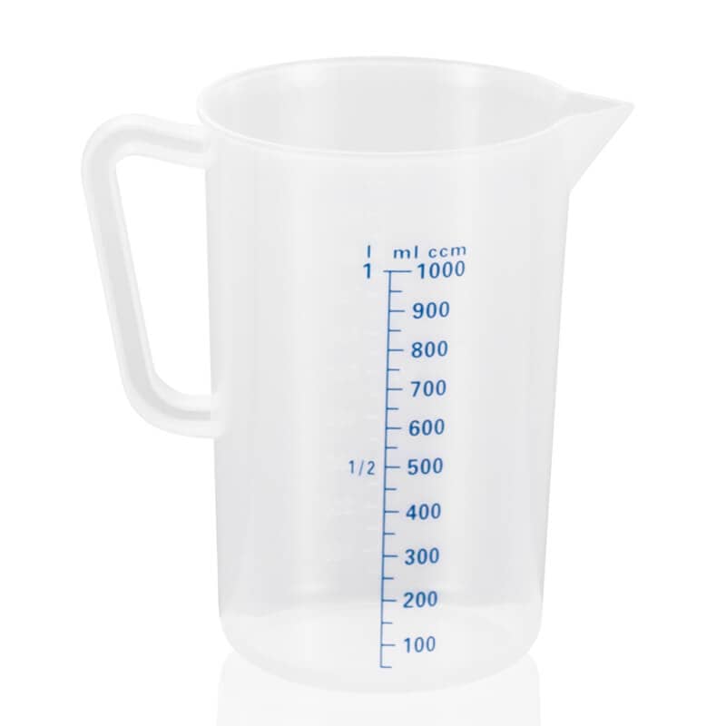 Measuring cup with 50 ml scale, polypropylene - 1 liter