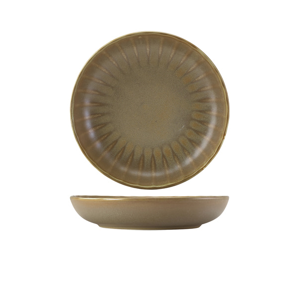 Coupe-Schale Terra Matt Grey Wellenstruktur – 22,8 cm (6 Stk.)