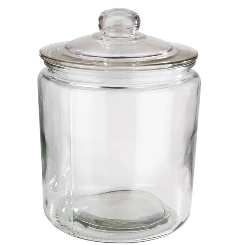 Tarro de cristal Classic con tapa de cristal y junta - 4,0 l