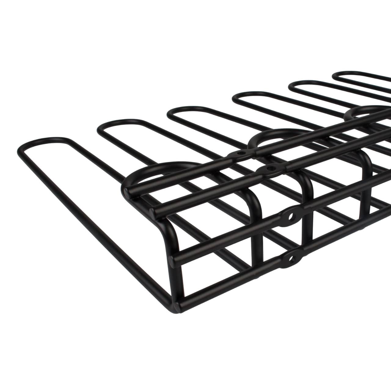 Multiple glass rail 45 x 32 cm, black - 5 rows