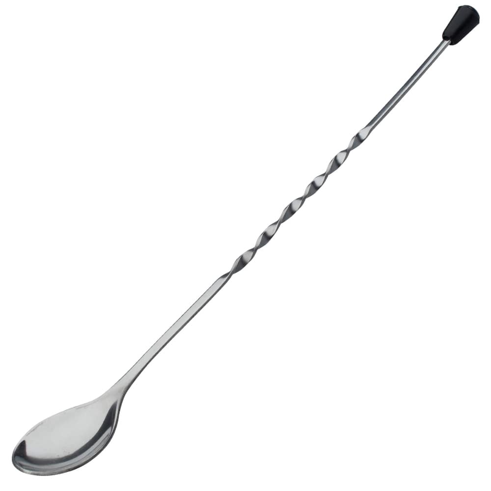 Bar spoon twisted, black end, Prime Bar - 28,5cm