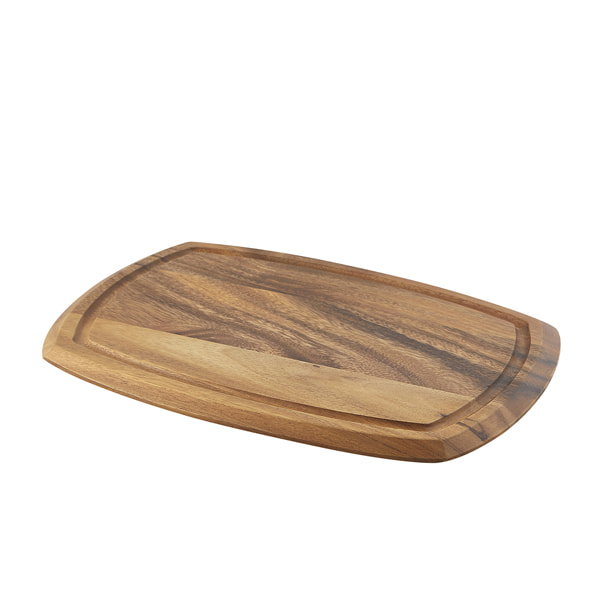 Serving Board with recess for ramekins, acacia wood - 36x25,5x2cm