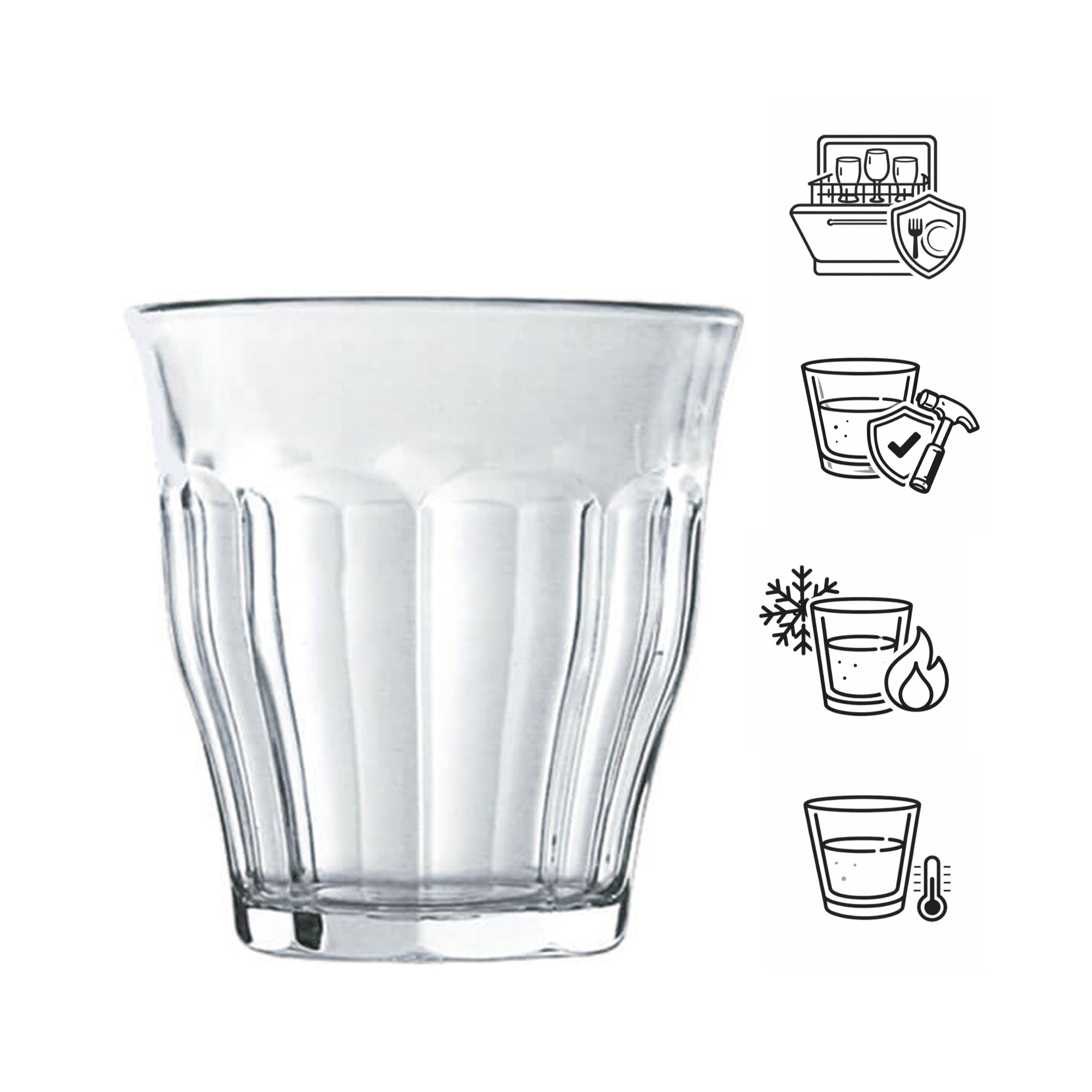 Becherglas Picardie, Duralex - 310ml (48 Stk.)