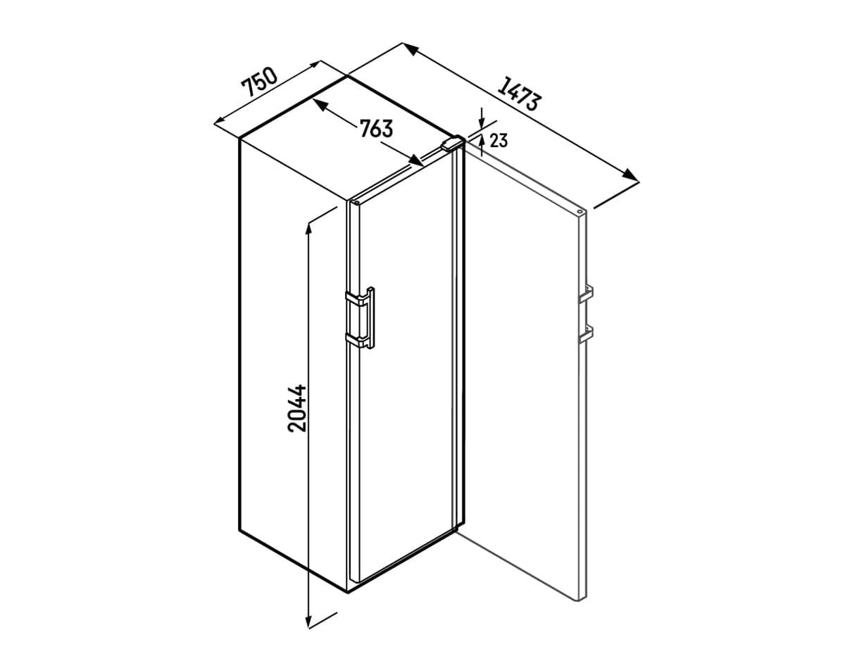 Liebherr Cave à vin WFbli 7741-20 Perfection - 642 l, H 204,4 cm