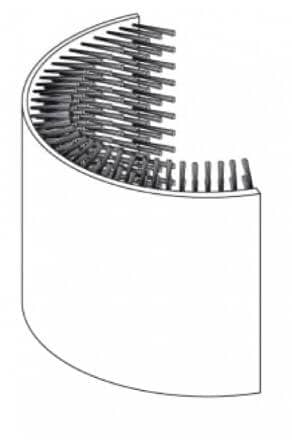 Cepillo para bordes exteriores para la lavavajillas Delfin TS2100/3100