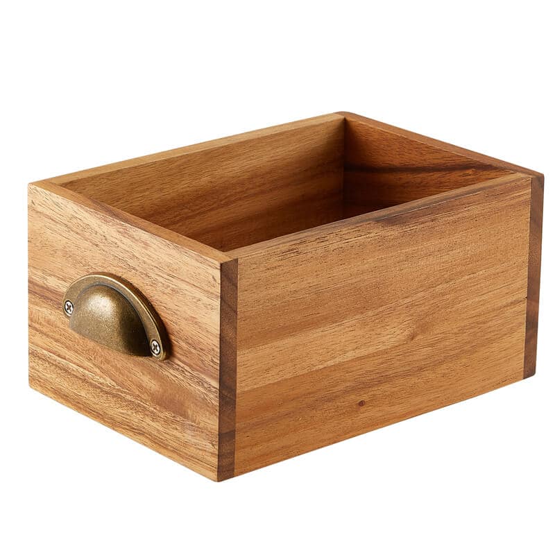 Display tray, acacia wood, 21.5 x 15 x 11 cm - natural