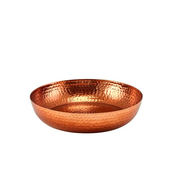 Hammered Aluminium Platter, copper-colored - 31cm
