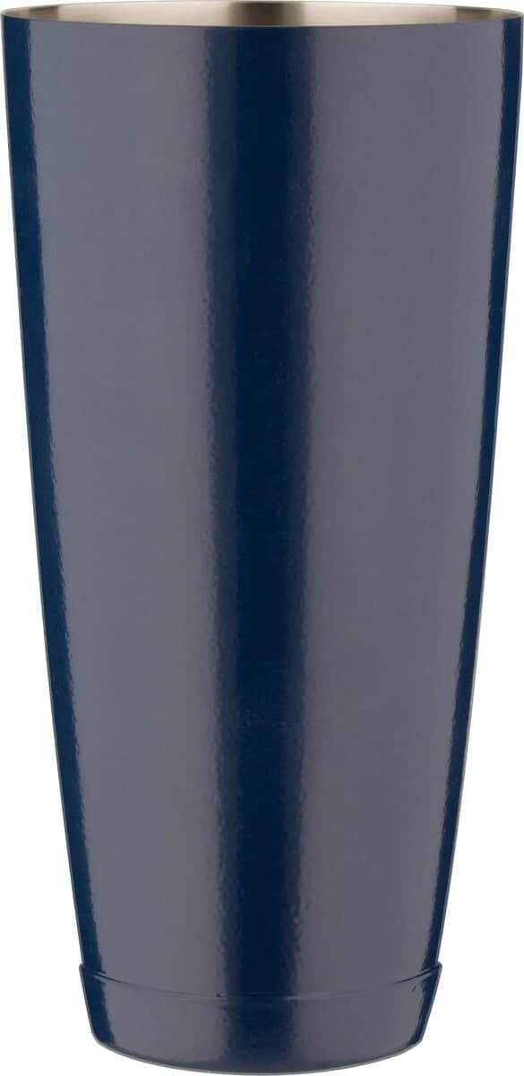 Boston shaker, powder-coated stainless steel - dark blue (850 ml)