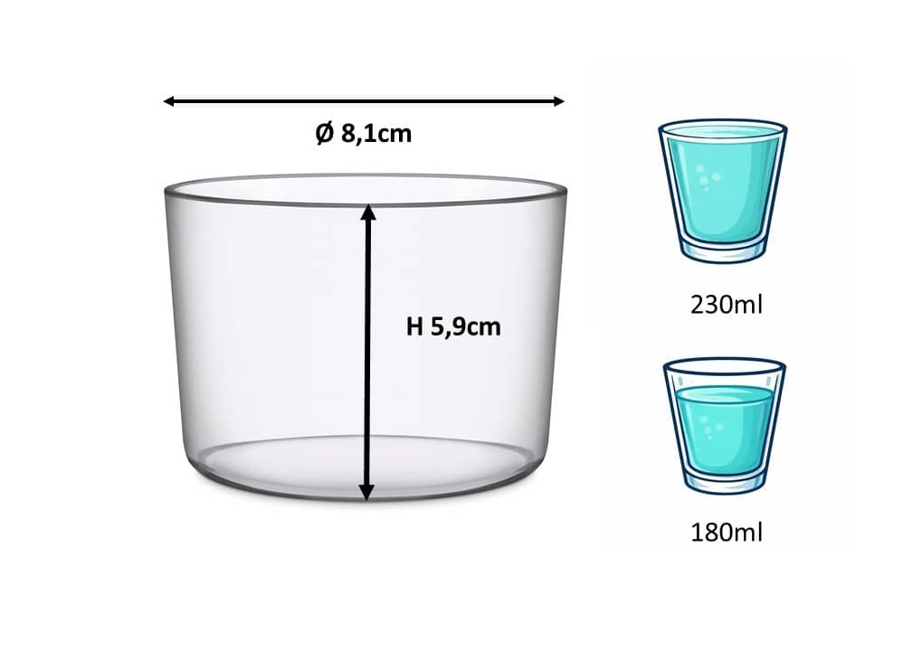 Verre en plastique Time, SAN - 230 ml (1 pce)