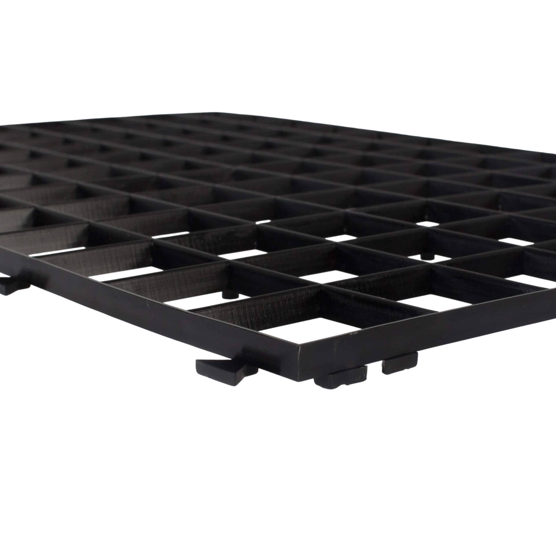 Egouttoir emboîtable, noir - 4 pcs.